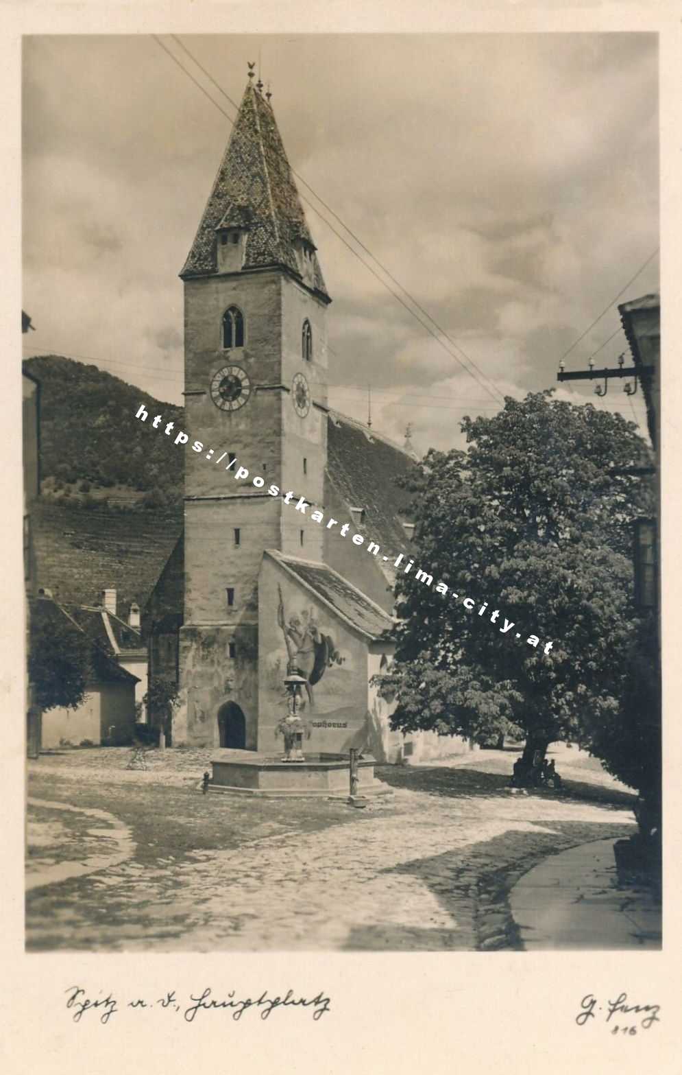 Spitz an der Donau Hauptplatz 1951